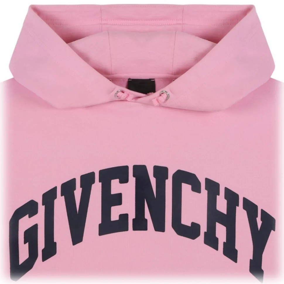 Givenchy - Pink Lettering Logo Hoodie - Givenchy Exclusive Luxury Collection - Avvenice