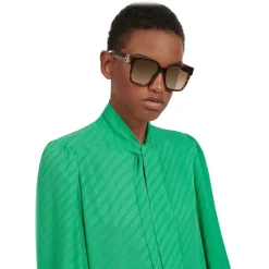 Givenchy - Sunglasses GV3 Square in Acetate - Dark Havana Brown - Sunglasses - Givenchy Eyewear - Avvenice