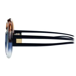 Givenchy - Sunglasses Round Oversize Silhouette in Optyl - Blue Brown - Sunglasses - Givenchy Eyewear - Avvenice