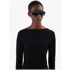 Givenchy - Sunglasses Round Oversize Silhouette in Optyl - Blue Brown - Sunglasses - Givenchy Eyewear - Avvenice