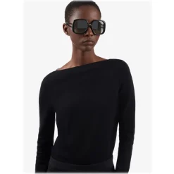 Givenchy - Sunglasses Square Oversize Silhouette in Optyl - Black - Sunglasses - Givenchy Eyewear - Avvenice