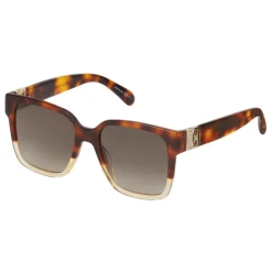 Givenchy - Sunglasses Two Tone GV3 Square in Acetate - Havanna Honey Brown - Sunglasses - Givenchy Eyewear - Avvenice