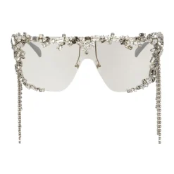 Givenchy - Sunglasses with Swarovski Crystals - Silver - Sunglasses - Givenchy Eyewear - Avvenice