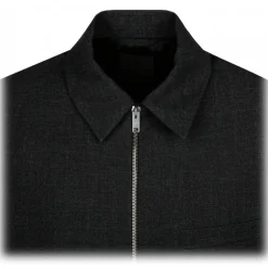 Givenchy - Virgin Wool Grey Melange Short Jacket - Givenchy Exclusive Luxury Collection - Avvenice