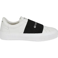 Givenchy - White and Black Calf Leather City Sport Sneakers - Givenchy Exclusive Luxury Collection - Avvenice