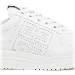 Givenchy - White Calf Leather 4G Low Top Sneakers - Givenchy Exclusive Luxury Collection - Avvenice
