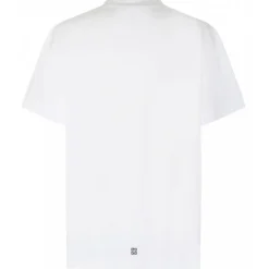 Givenchy - White Cotton Rhinestones Logo Print T-Shirt - Givenchy Exclusive Luxury Collection - Avvenice