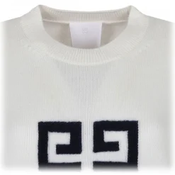 Givenchy - White 4G Sweater - Givenchy Exclusive Luxury Collection - Avvenice