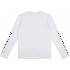 Givenchy - White Long-Sleeved Logo T-Shirt - Givenchy Exclusive Luxury Collection - Avvenice