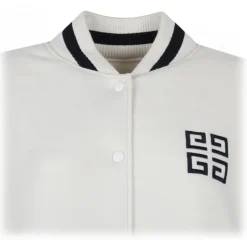 Givenchy - White Varsity Bomber Jacket - Givenchy Exclusive Luxury Collection - Avvenice