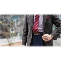 Goldfels - Gold I - Calfskin Chocolate Brown - Brown - Belt - Made in Italy - Luxury Exclusive Collection - Avvenice