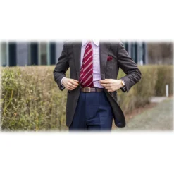 Goldfels - Gold I - Calfskin Chocolate Brown - Brown - Belt - Made in Italy - Luxury Exclusive Collection - Avvenice