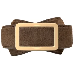 Goldfels - Gold I - Suede Havana Brown - Brown - Belt - Made in Italy - Luxury Exclusive Collection - Avvenice