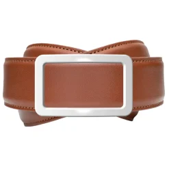 Goldfels - Palladium I - Calfskin Cognac Brown - Brown - Belt - Made in Italy - Luxury Exclusive Collection - Avvenice
