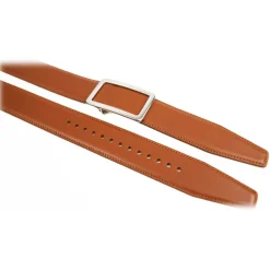 Goldfels - Palladium I - Calfskin Cognac Brown - Brown - Belt - Made in Italy - Luxury Exclusive Collection - Avvenice