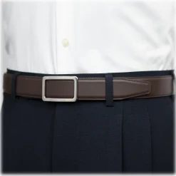 Goldfels - Palladium I - Calfskin Chocolate Brown - Brown - Belt - Made in Italy - Luxury Exclusive Collection - Avvenice