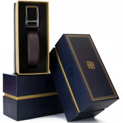 Goldfels - Palladium I - Calfskin Chocolate Brown - Brown - Belt - Made in Italy - Luxury Exclusive Collection - Avvenice