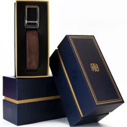 Goldfels - Palladium I - Suede Havana Brown - Brown - Belt - Made in Italy - Luxury Exclusive Collection - Avvenice