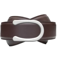 Goldfels - Palladium II - Calfskin Chocolate Brown - Brown - Belt - Made in Italy - Luxury Exclusive Collection - Avvenice
