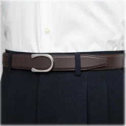 Goldfels - Palladium II - Calfskin Chocolate Brown - Brown - Belt - Made in Italy - Luxury Exclusive Collection - Avvenice