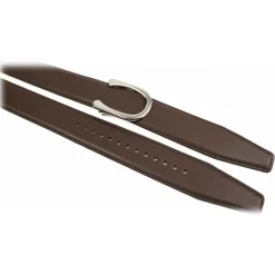 Goldfels - Palladium II - Calfskin Chocolate Brown - Brown - Belt - Made in Italy - Luxury Exclusive Collection - Avvenice