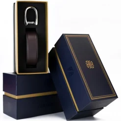 Goldfels - Palladium II - Calfskin Chocolate Brown - Brown - Belt - Made in Italy - Luxury Exclusive Collection - Avvenice