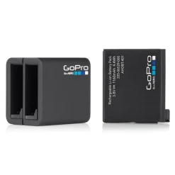 GoPro - Dual Battery Charger + Battery - HERO4 Black / HERO4 Silver - GoPro Accessories - Avvenice