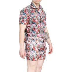 Grace - Grazia di Miceli - Ocean Drive "Little Havana" Men's Shirt - Luxury Collection - Made in Italy - High Quality - Avvenice