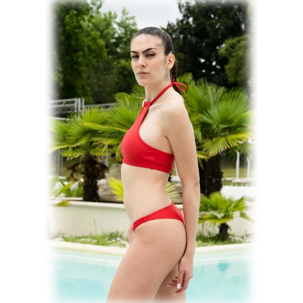 Grace - Grazia di Miceli - Covering Bikini Red "Sakura" - Luxury Collection - Made in Italy - High Quality - Avvenice
