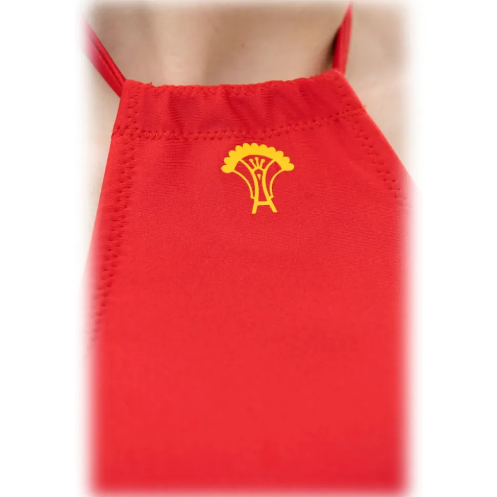 Grace - Grazia di Miceli - Covering Bikini Red "Sakura" - Luxury Collection - Made in Italy - High Quality - Avvenice