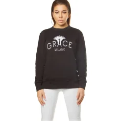 Grace - Grazia di Miceli - Dorian Women's Crew Neck Sweatshirt - Luxury Collection - Made in Italy - High Quality - Avvenice