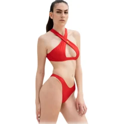 Grace - Grazia di Miceli - Crossover Bikini Red "Kyoto" - Luxury Collection - Made in Italy - High Quality - Avvenice
