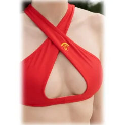 Grace - Grazia di Miceli - Crossover Bikini Red "Kyoto" - Luxury Collection - Made in Italy - High Quality - Avvenice