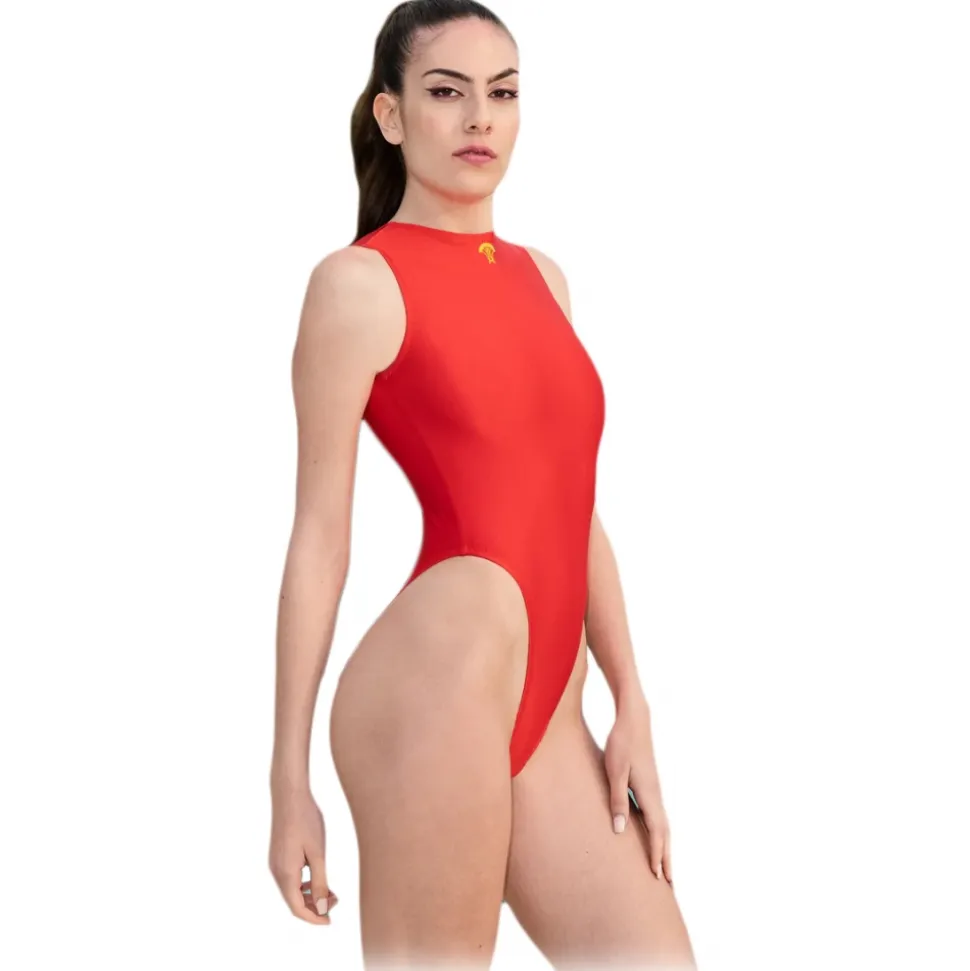 Grace - Grazia di Miceli - One Piece "Tokyo" Solid Red - Luxury Collection - Made in Italy - High Quality - Avvenice