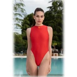 Grace - Grazia di Miceli - One Piece "Tokyo" Solid Red - Luxury Collection - Made in Italy - High Quality - Avvenice