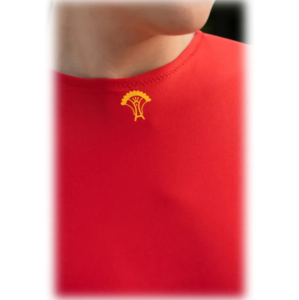 Grace - Grazia di Miceli - One Piece "Tokyo" Solid Red - Luxury Collection - Made in Italy - High Quality - Avvenice