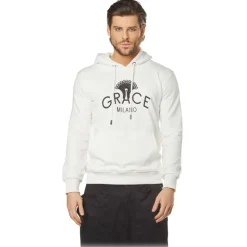 Grace - Grazia di Miceli - Men's Marco Hooded Sweatshirt - Luxury Collection - Made in Italy - High Quality - Avvenice