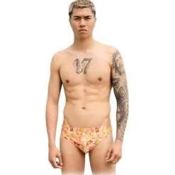 Grace - Grazia di Miceli - Sensoji "Osaka" Print Men's Briefs - Luxury Collection - Made in Italy - High Quality - Avvenice