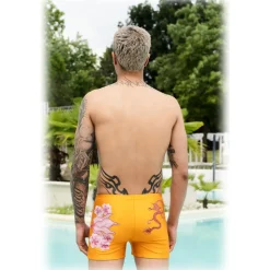 Grace - Grazia di Miceli - Itsukushima "Kanazawa" Print Embroidered Boxer - Luxury Collection - Made in Italy - High Quality - Avvenice