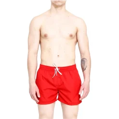 Grace - Grazia di Miceli - Men's Boxer "Miracle Mile" Red - Luxury Collection - Made in Italy - High Quality - Avvenice