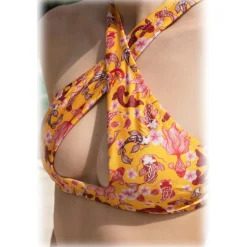 Grace - Grazia di Miceli - Carpe Sensoji "Kyoto" Print Crossover Bikini - Luxury Collection - Made in Italy - High Quality - Avvenice
