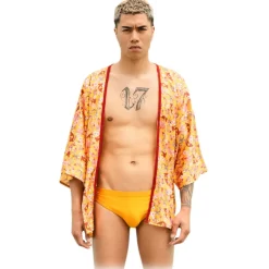 Grace - Grazia di Miceli - Men's Kimono "Hiloya" Sensoji Print - Luxury Collection - Made in Italy - High Quality - Avvenice