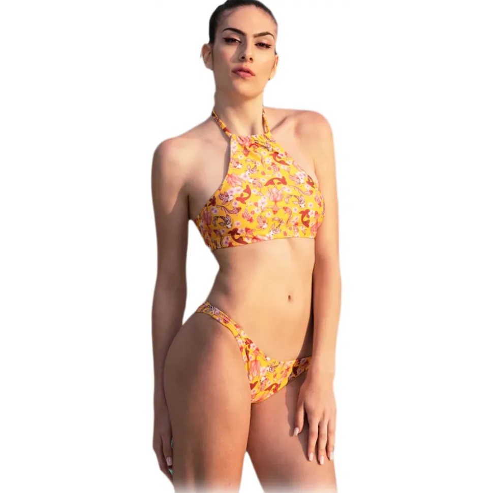 Grace - Grazia di Miceli - Covering Bikini "Sakura" Sensoji Print - Luxury Collection - Made in Italy - High Quality - Avvenice
