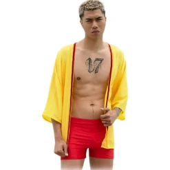 Grace - Grazia di Miceli - Men's Kimono with Oriental Prints Hiloya - Luxury Collection - Made in Italy - High Quality - Avvenice