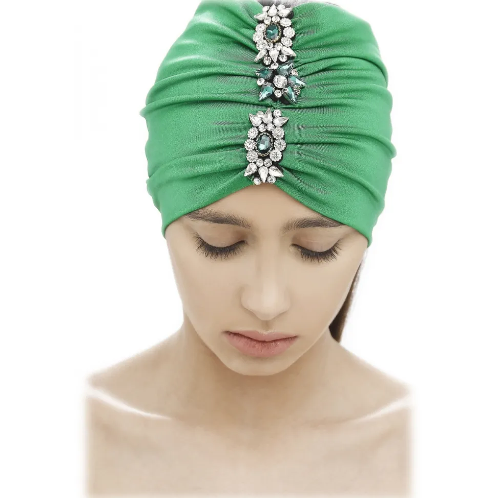 Grace - Grazia di Miceli - Turbante Emerald - Headband - Luxury Exclusive Collection - Made in Italy - High Quality Headband - Avvenice