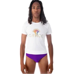 Grace - Grazia di Miceli - White Gaga T-Shirt - Luxury Collection - Made in Italy - High Quality - Avvenice