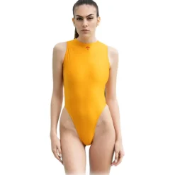 Grace - Grazia di Miceli - One Piece Swimsuit "Tokyo" Mustard - Luxury Collection - Made in Italy - High Quality - Avvenice