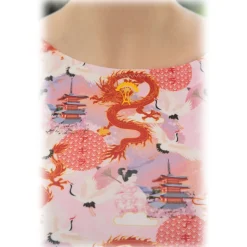 Grace - Grazia di Miceli - "Yokohama" Trikini with Itsukushima Print - Luxury Collection - Made in Italy - High Quality - Avvenice