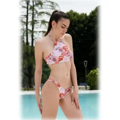 Grace - Grazia di Miceli - "Sakura" Opaque Bikini with Itsukushima Print - Luxury Collection - Made in Italy - High Quality - Avvenice