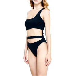 Grace - Grazia di Miceli - Women's Trikini "Miami Beach" Black - Luxury Collection - Made in Italy - High Quality - Avvenice